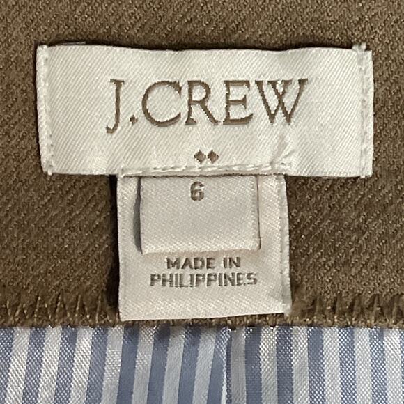 J Crew Womens 6 Original Schoolboy Blazer Camel Gold Buttons Wool Blend Academia - Picture 5 of 9